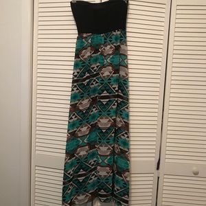 Tribal print maxi dress